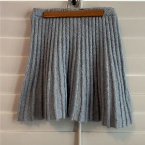 Vestique Light Baby Blue A-Line Skirt